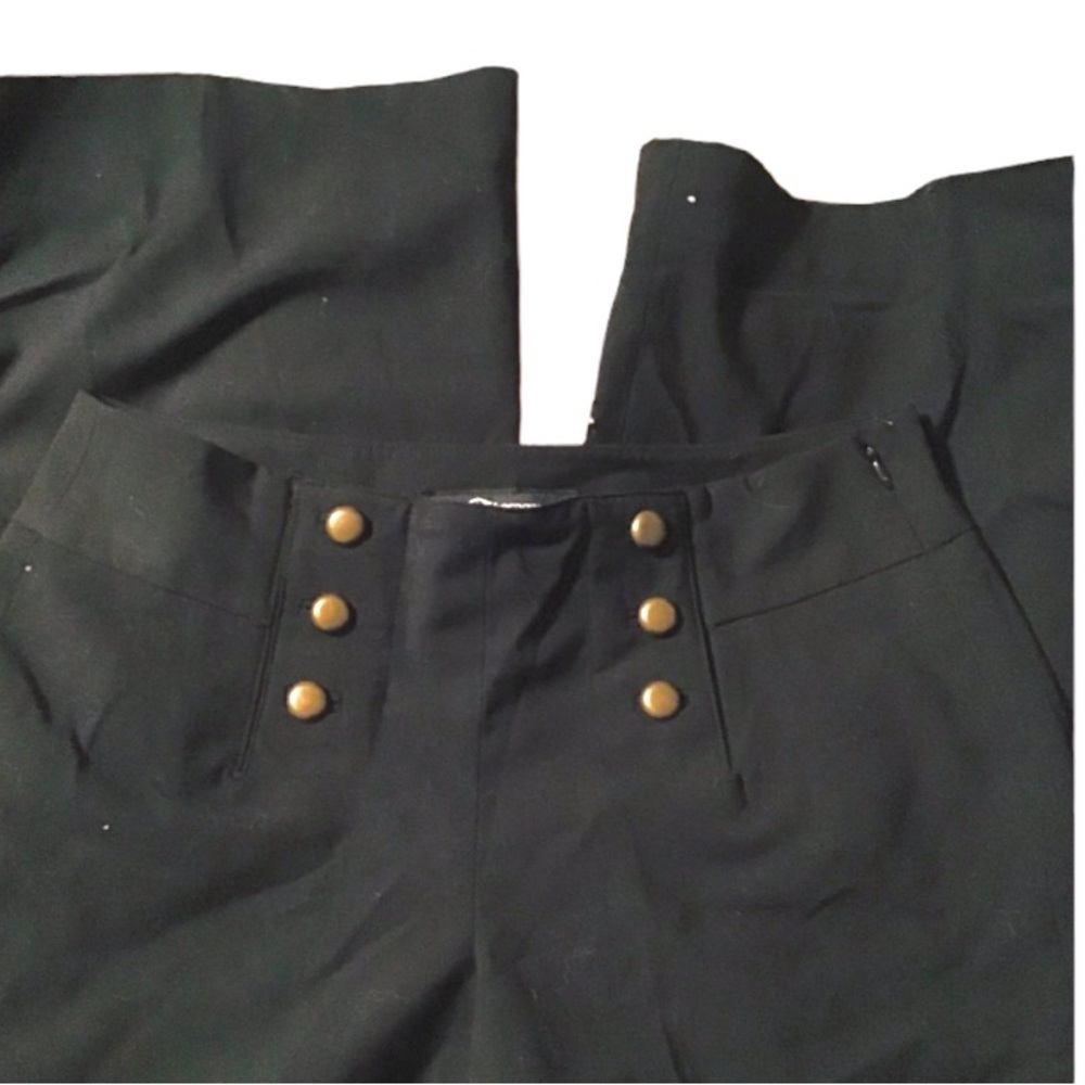 Sharagano Women Black Work Dress Wide Legged Work Dress Pants